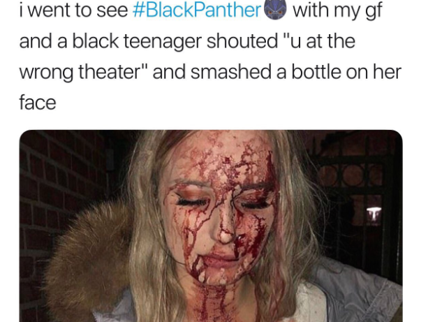 White people are lying about being attacked at ‘Black Panther’ screenings