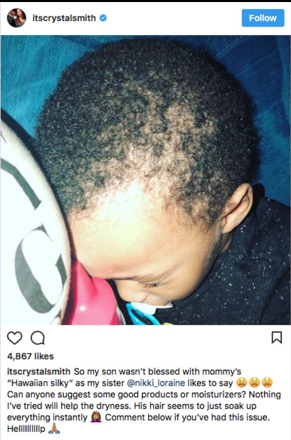 Ne-Yo's wife says son 'not blessed' to have 'good' hair