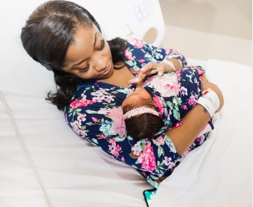 Toya Wright's 1st photos of baby Reignbeaux