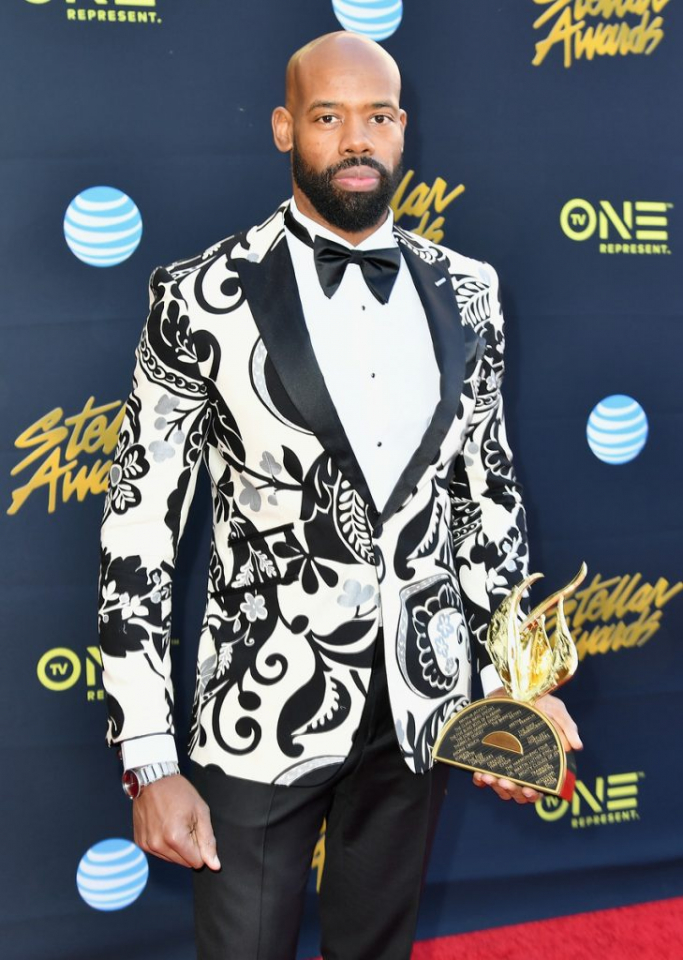 Men rock fanciful blazers at the 2018 Stellar Gospel Music Awards