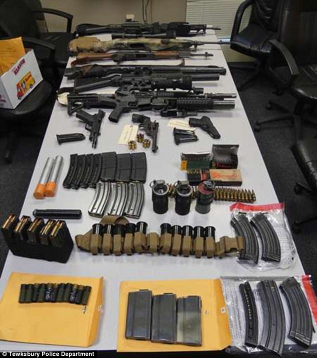 Heavily armed couple arrested with AK 47, AR 15, 9mm, 45 caliber and more
