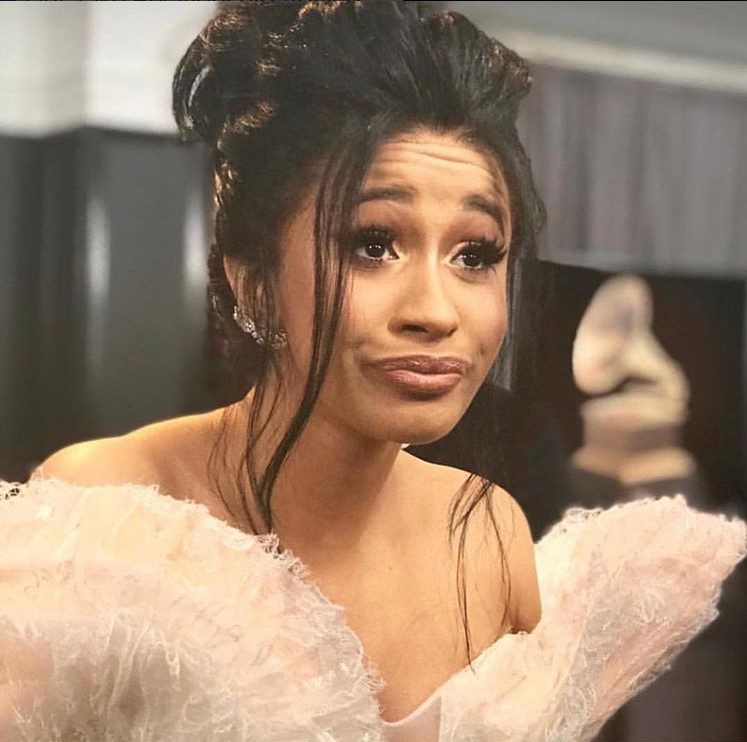 Why People Are Telling Cardi B to Shave Her Stomach - Cardi B Moschino  Instagram Picture