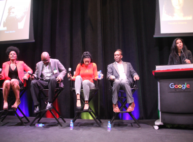 Google's head of multicultural engagement of CS in media, Daraiha Greene, leads BHM panel