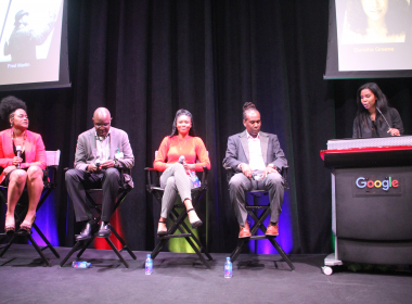 Google's head of multicultural engagement of CS in media, Daraiha Greene, leads BHM panel