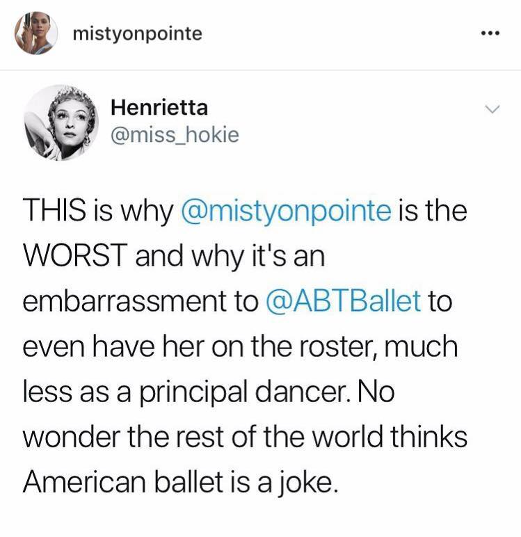 Ballerina Misty Copeland claps back at haters on Instagram