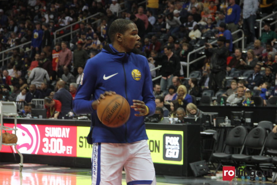 Kevin Durant will be out 4 to 6 weeks after injury scare (video)