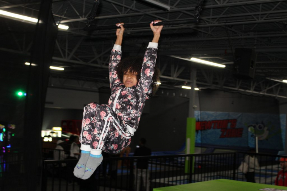 Dani and Dannah take over the grand opening of Gravity trampoline park