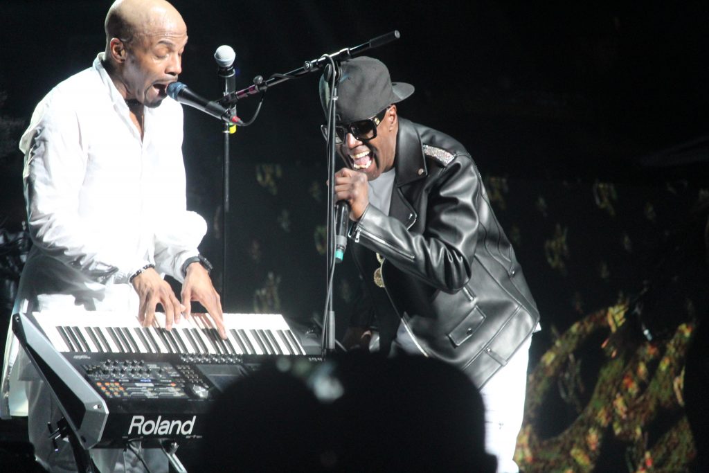 Teddy Riley Aaron Hall Damion Hall and friends 90's block party at the FOX