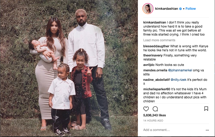 Cute family alert: Kim Kardashian and Kanye West say cheese