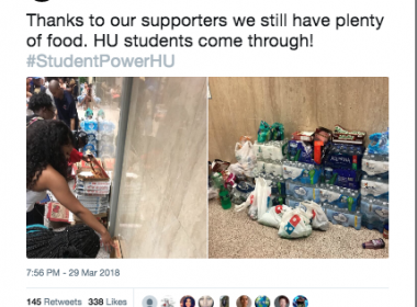 Howard University student activists end 9-day sit-in: #StudentPowerHU