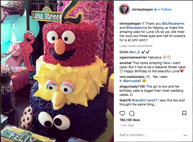 Cute baby alert: John Legend's daughter Luna has Sesame Street birthday bash