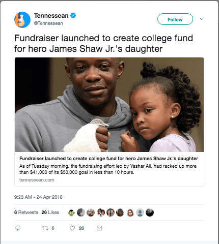 Waffle House hero's tearful reunion with daughter, 4; GoFundMe raises $57K