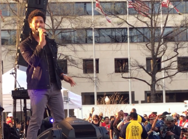 Jussie Smollett performing at DC Emancipation Day concert 2018