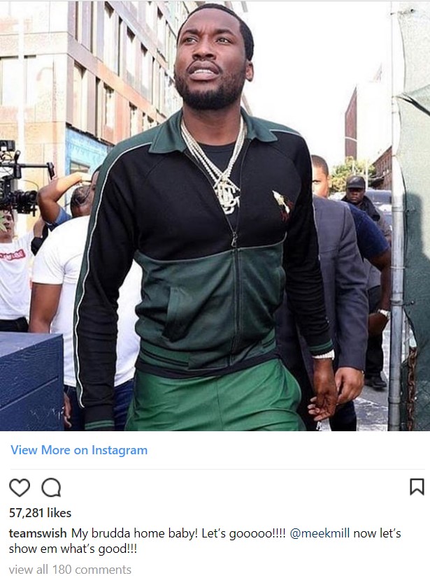 Celebrities respond to Meek Mill's release from prison