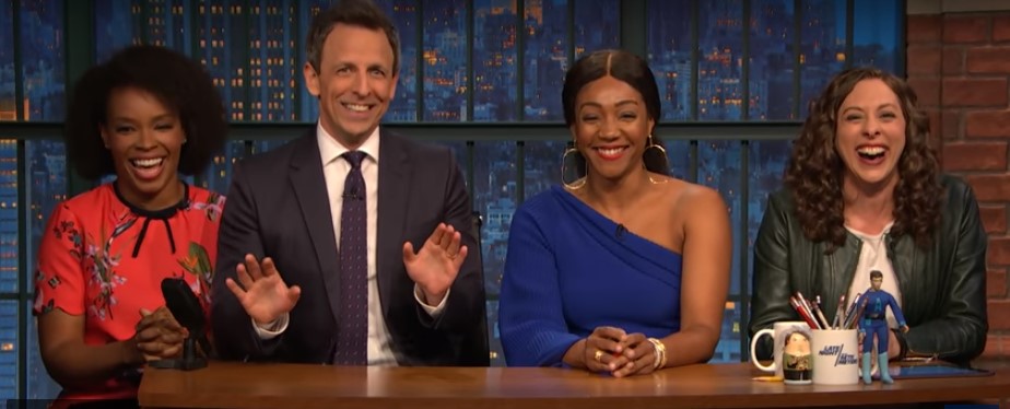 Tiffany Haddish tells X-rated Denzel Washington joke Seth Myers cannot (video)