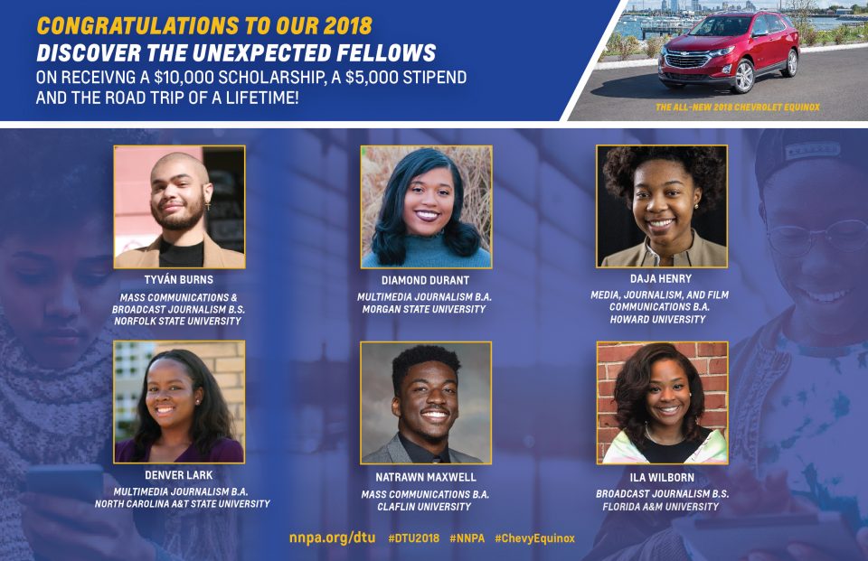 Six HBCU students awarded fellowships by Chevrolet and NNPA