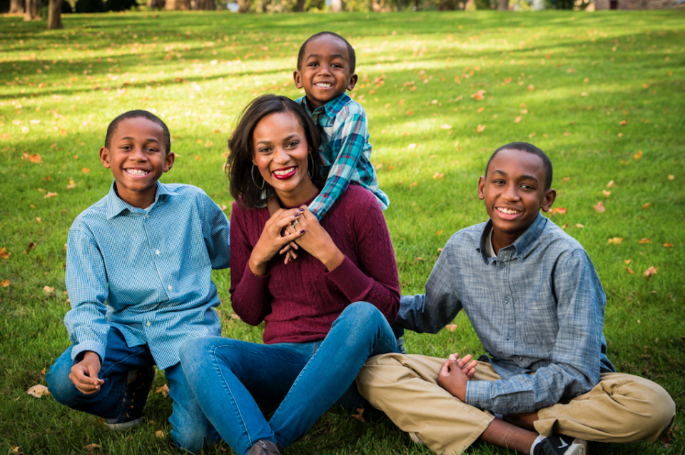 Jehava Brown and her three sons (Photo courtesy of Jehava Brown)