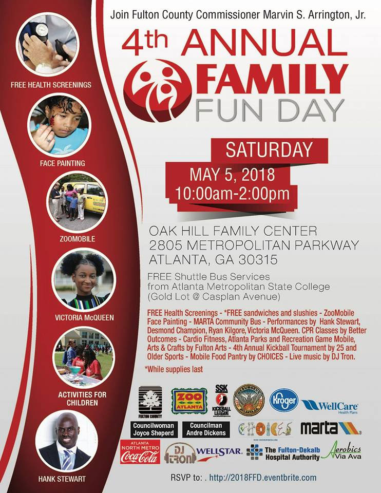 Food giveaway in Atlanta this Saturday at the 4th annual Family Fun Day