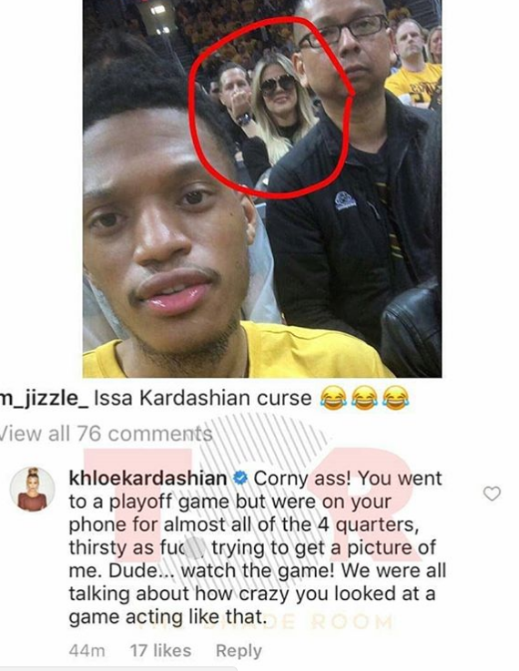 Khloe Kardashian roasted for blasting fan who said she is a 'curse' to Cavs