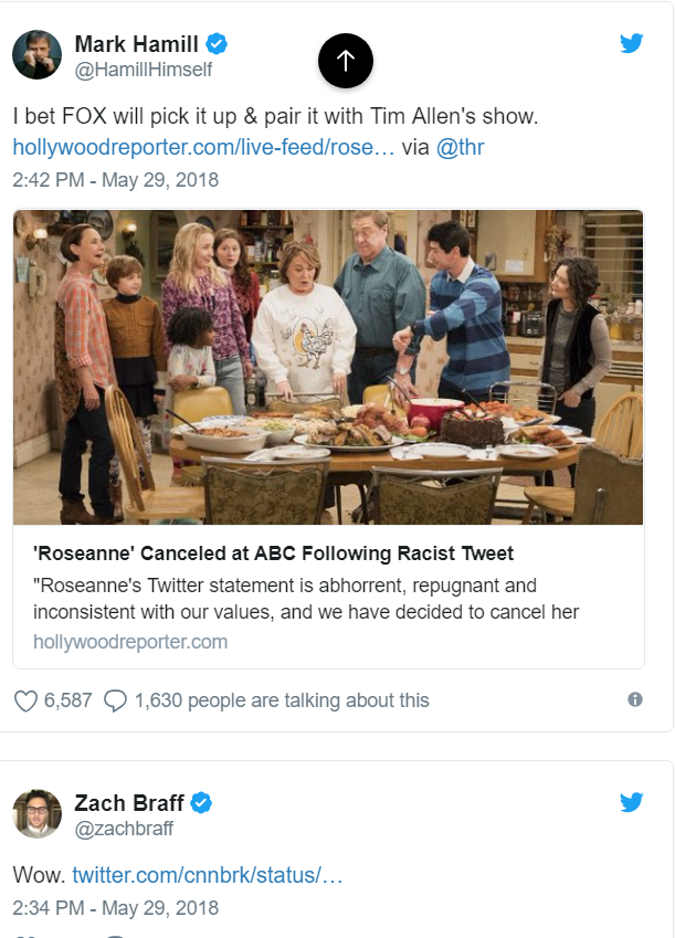 Roseanne did not want to apologize for racist rant, celebs pounce