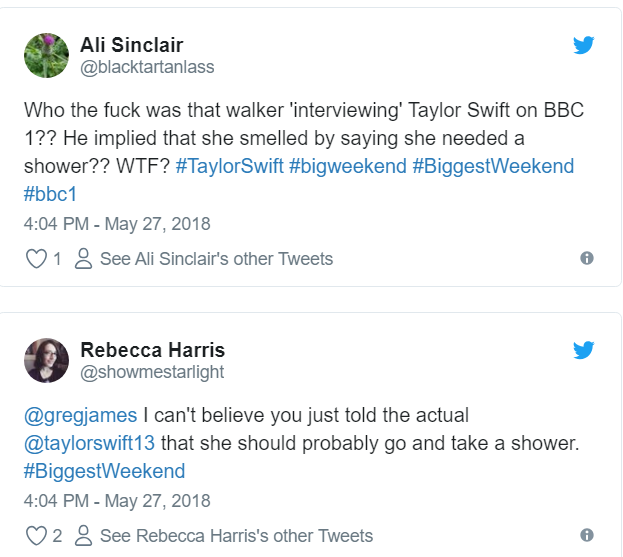 Reporter tells Taylor Swift she needs a shower, gets stomped by singer's fans