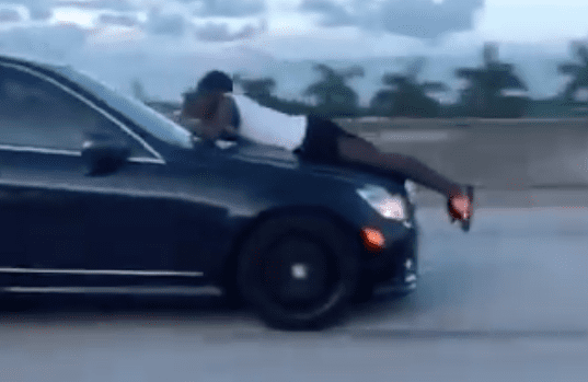Florida man reveals why he remained on the hood of a car going 70 mph