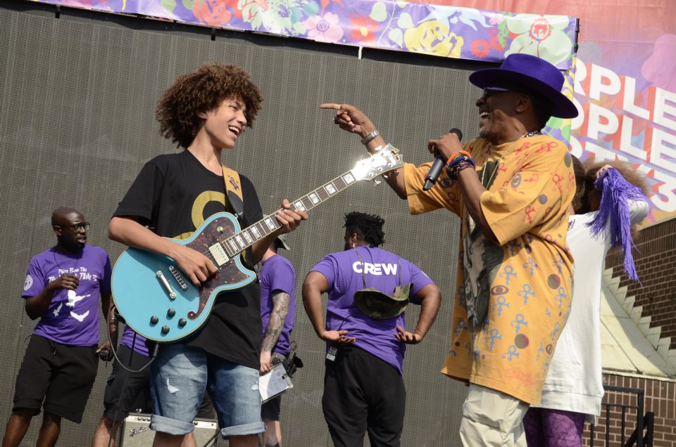 Spike Lee hosts 3rd annual 'Prince Born Day Purple People Party' in Brooklyn