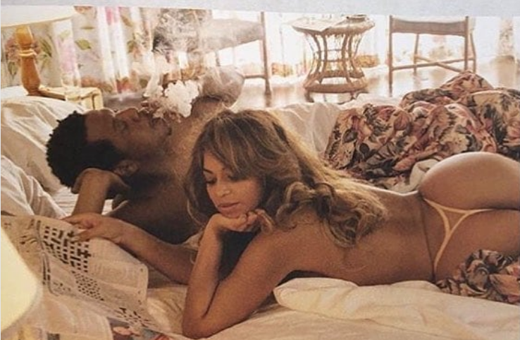 Beyoncé flosses backside in intimate bedroom photos with Jay Z (photos)