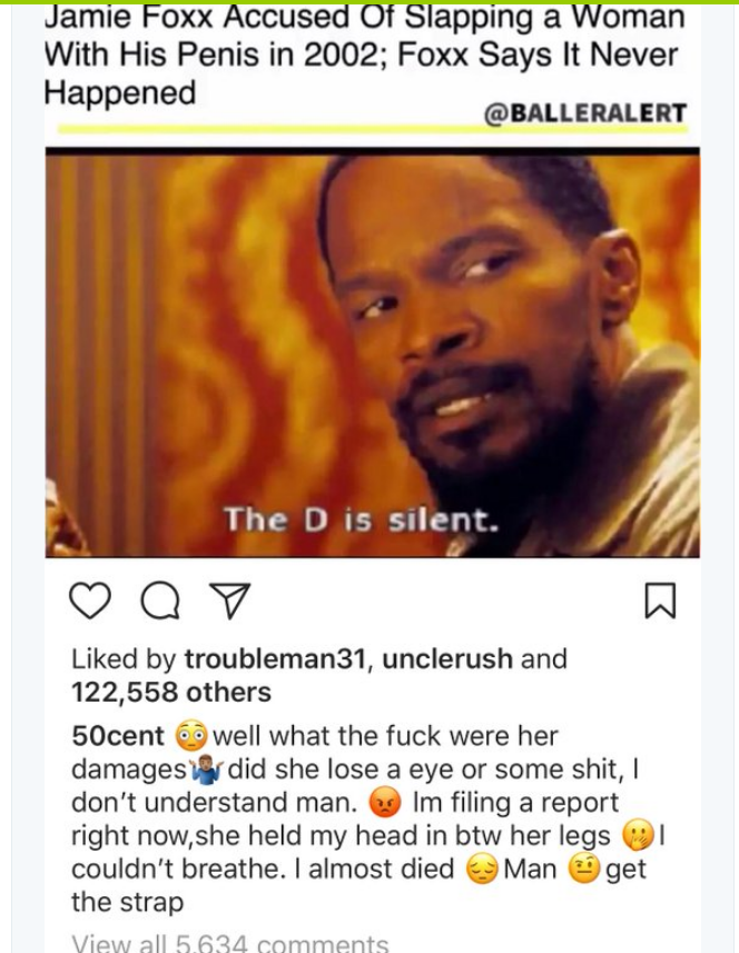 Celebrities defend Jamie Foxx against penis-slapping scandal (NSFW)