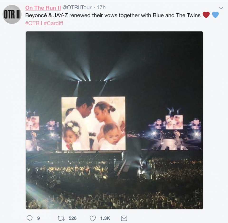 Jay Z and Beyoncé share photos of their twins during On the Run II tour