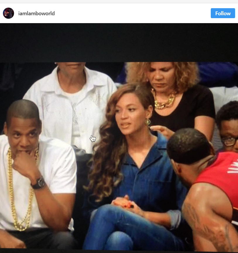 Beyonce looking at hot sale lebron vine