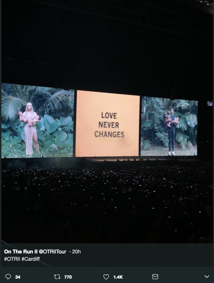 Jay Z and Beyoncé share photos of their twins during On the Run II tour