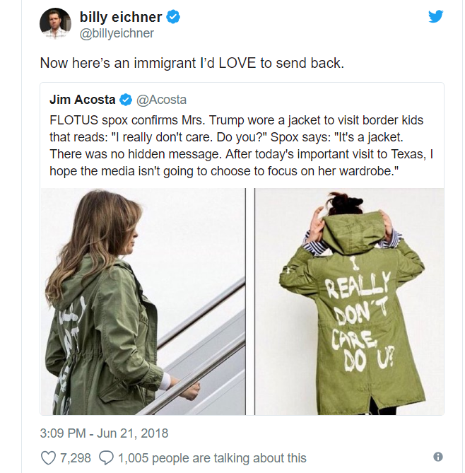 Celebrities stomp on Melania Trump for her 'I don't really care' jacket