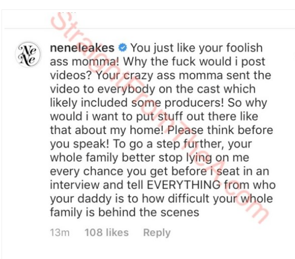 'RHOA's' NeNe Leakes slams Kim Zolciak's daughter again over 'Roach-gate'