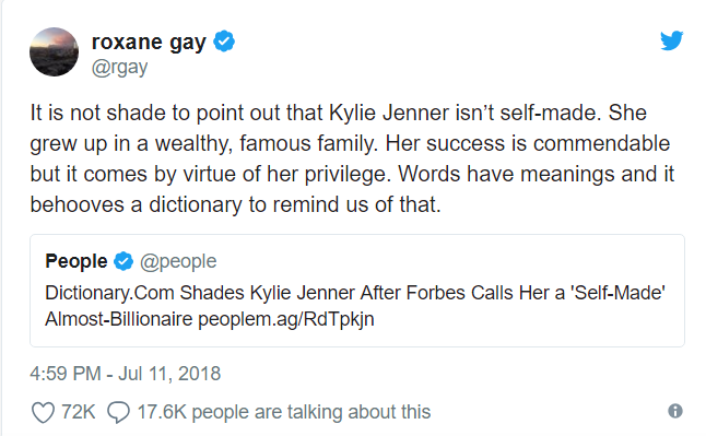 Twitter and dictionary.com outraged Kylie Jenner called 'self-made billionaire'