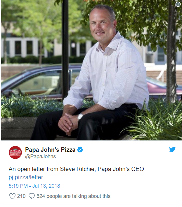 Papa John's founder John Schnatter said he was pressured to say N-word