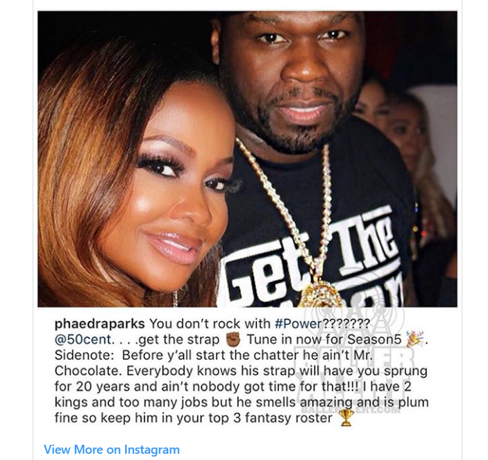 Vivica A. Fox drags Phaedra Parks for posting photo flirting with 50 Cent
