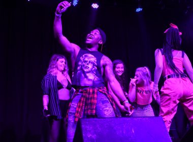 Rapper Yung Bans fuses hip-hop and rock onstage at the Masquerade in Atlanta