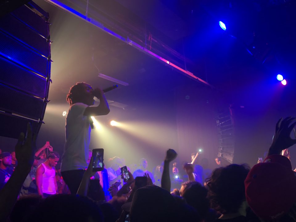 Rapper Yung Bans fuses hip-hop and rock onstage at the Masquerade in Atlanta