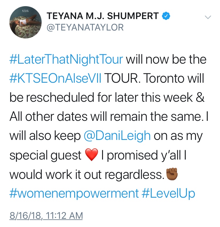 Detroit witnesses 1st show for Teyana Taylor's KTSE tour