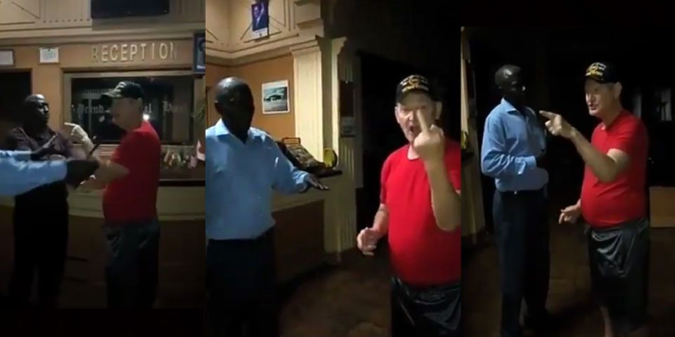 Racist American missionary beats up Ugandan hotel workers (video)