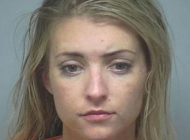 Lauren Elizabeth Cutshaw, a "Clean, White, girl," was arrested for riding dirty (Image source: Beaufort County Detention Center)