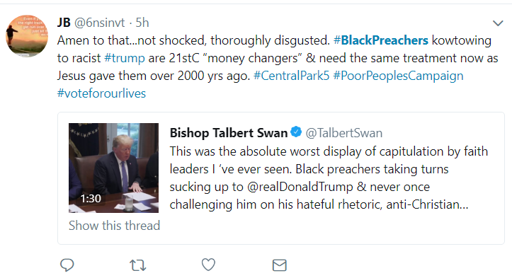 Black preachers get clobbered after meeting with Donald Trump