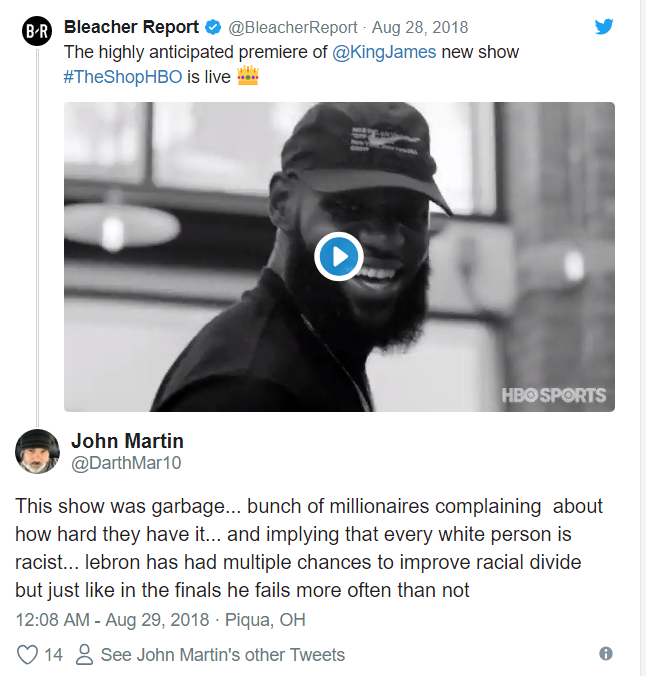 LeBron James enrages White fans with honest racial comments on 'The Shop'