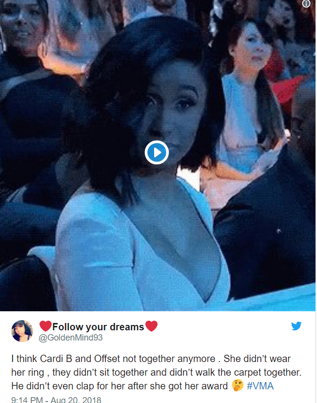 Cardi B and Offset's marriage is in deep trouble, MTV fans say