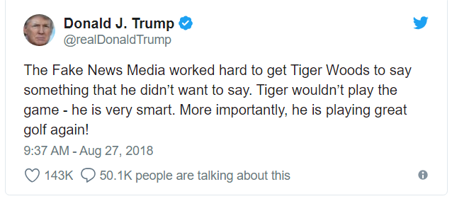 Tiger Woods' support of Donald Trump incites fierce social media debate