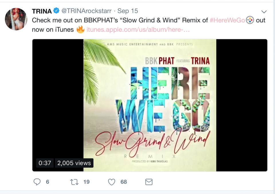 BBK Phat on why Trina perfect for 'Here We Go' remix, why he continues to grind