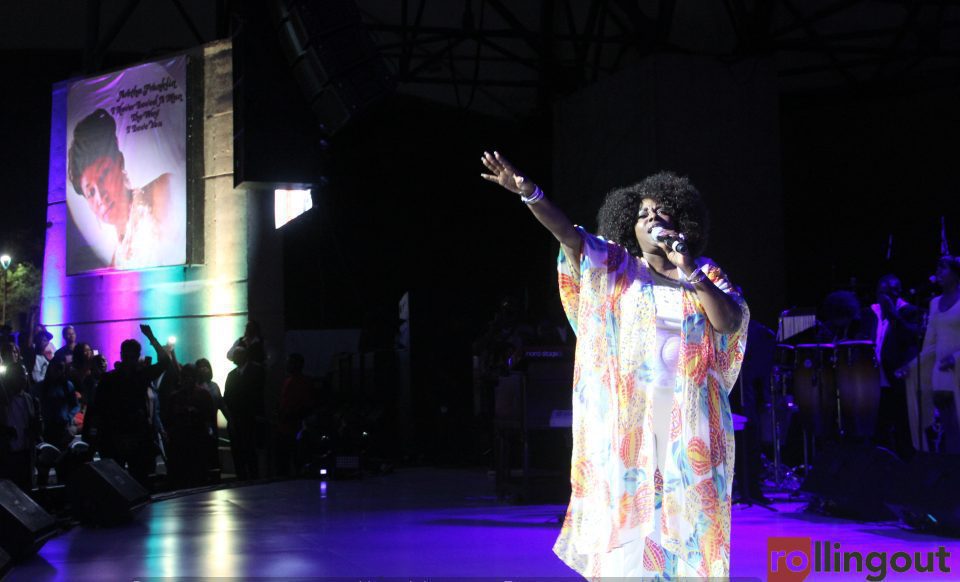 Regina Belle, Johnny Gill and Angie Stone celebrate Aretha Franklin