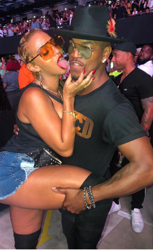Ne-Yo's wife shows off 'real' post-baby body in risque poses (photos)