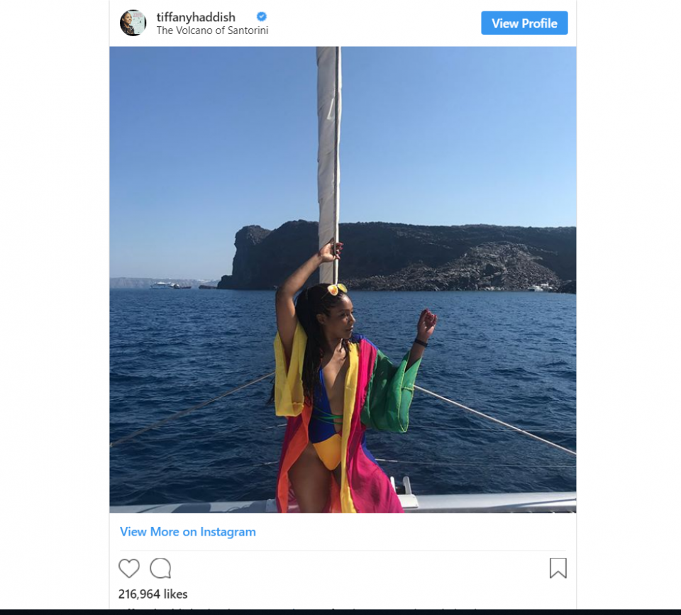 Tiffany Haddish's classic clapback at a fan who dared to hate on her swimsuit
